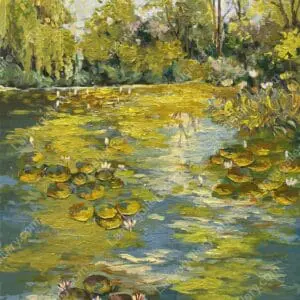 Chiều thu bên hồ