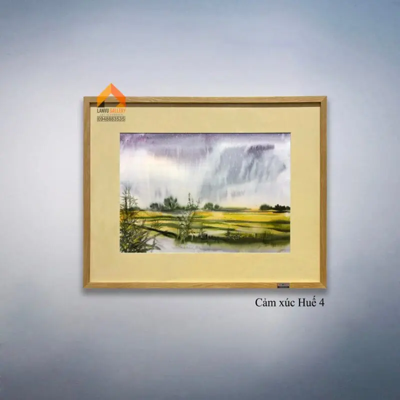 Tranh màu nước cảm xúc Huế 4 - Nét trầm lắng, dịu dàng và bình yên của mảnh đất Huế thân thương