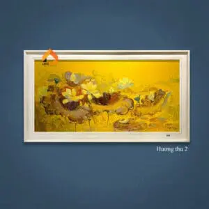 Tranh sơn dầu hoa sen