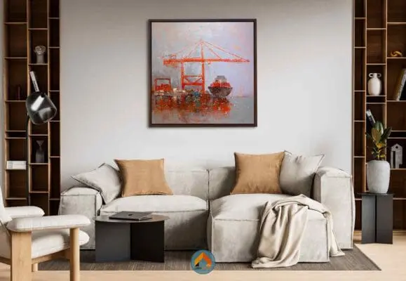 tranh sơn dầu phong cảnh đơn giản đẹp
