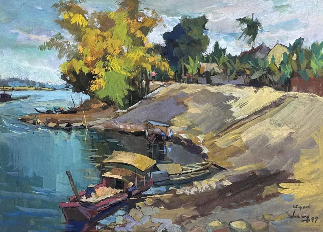 Dịch vụ vẽ tranh bột màu theo yêu cầu tại Lanvu Gallery
