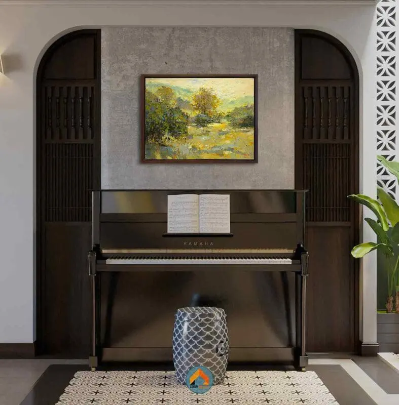 Tranh sơn dầu mùa gặt rất lý tưởng để làm quà tặng khai trương, đối tác