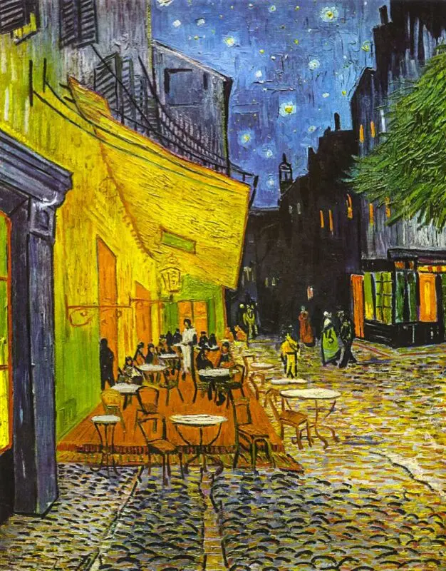 Hiện nay, bức tranh Cà phê vỉa hè trong đêm được trưng bày ở bảo tàng Kröller-Müller Museum tại Hà Lan.
