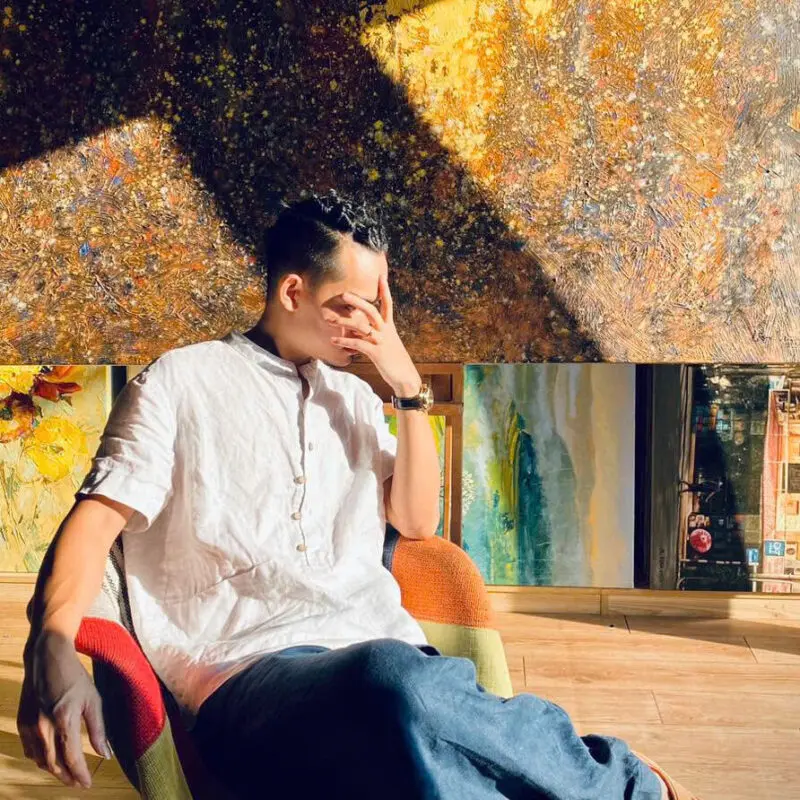 Lân Vũ là họa sĩ trẻ tuổi, nhà sáng lập Lanvu Gallery
