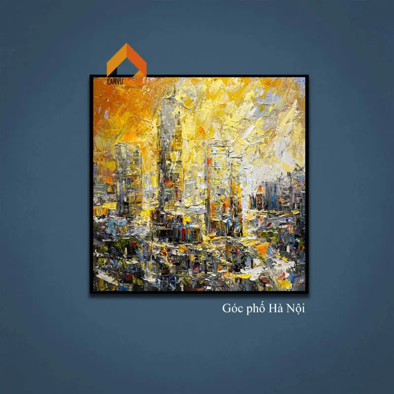 Nét đặc trưng trong các tác phẩm tranh sơn dầu Hà Nội