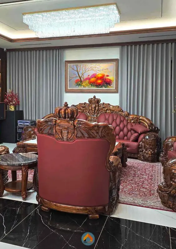 Tranh treo thực tế nhà khách hàng