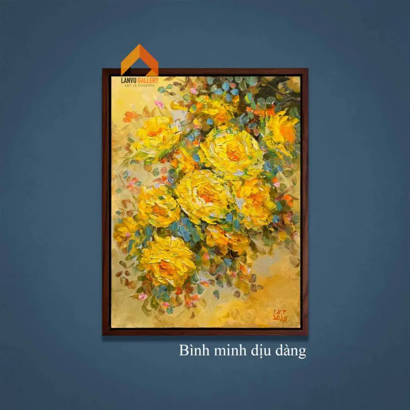 Những bông hoa nở lúc bình minh thật rực rỡ, phù hợp treo ở nhiều không gian 