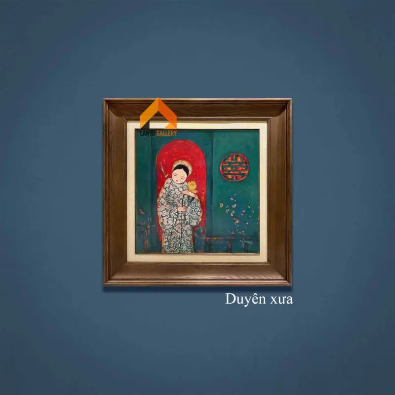 Hình ảnh người thiếu nữ Huế xưa mang nét đẹp thanh lịch đằm thắm trong tranh sơn mài