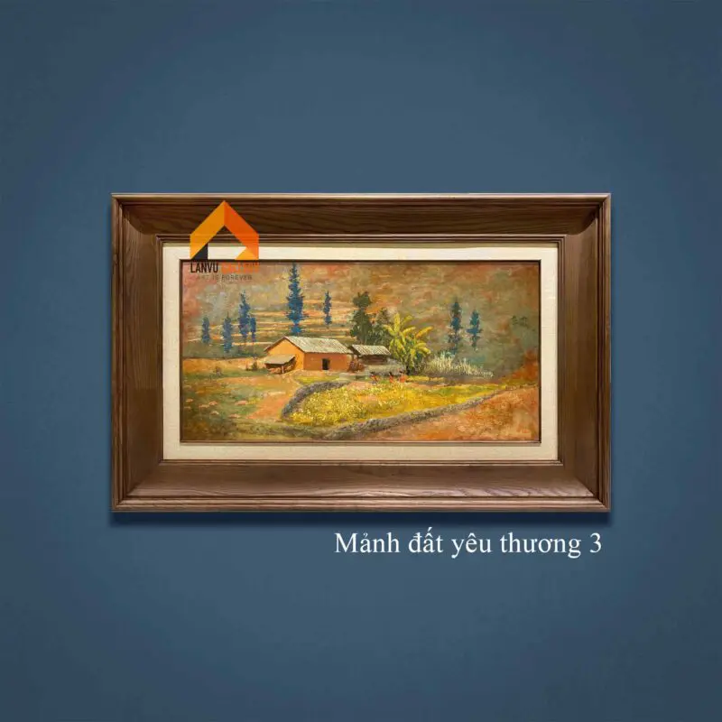 Hình ảnh đặc trưng trong tranh sơn mài quê hương
