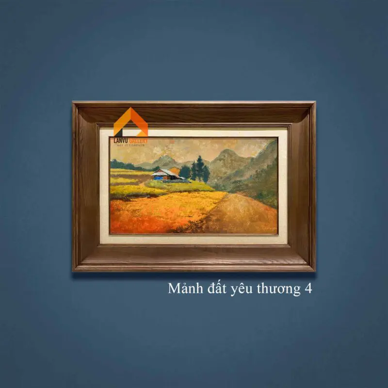 Tranh sơn mài phong cảnh Tây Bắc
