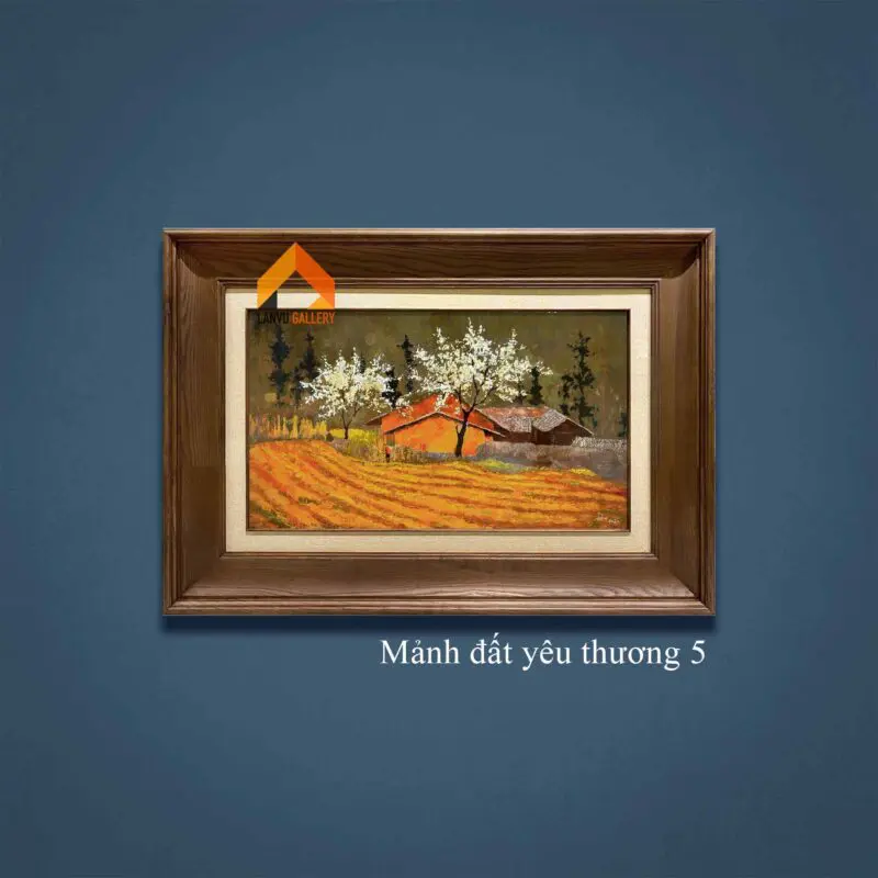 Tranh sơn mài nhỏ vùng cao