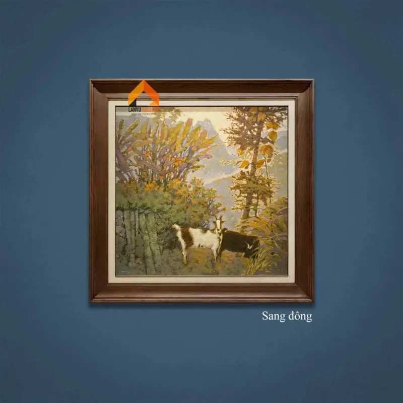 Tác phẩm “Sang đông” với nét chuyển thời gian mềm mại từ mùa thu sang mùa đông tinh tế