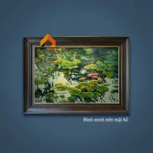 Bình minh trên mặt hồ