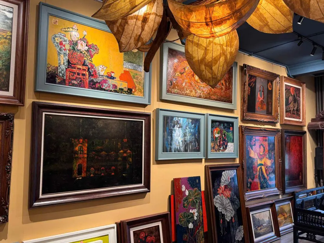 Đặt vẽ tranh sơn mài gió mùa hè tại Lanvu Gallery