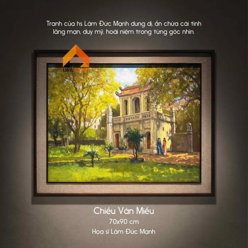 Nét cổ kính Hà Nội trong tranh họa sĩ Lâm Đức Mạnh