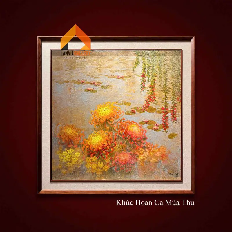 Nhành hoa cúc vàng nở rực rỡ trong nắng mùa thu tháng 8
