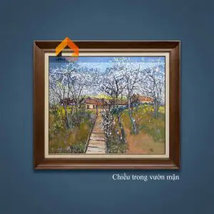 Chiều trong vườn mận