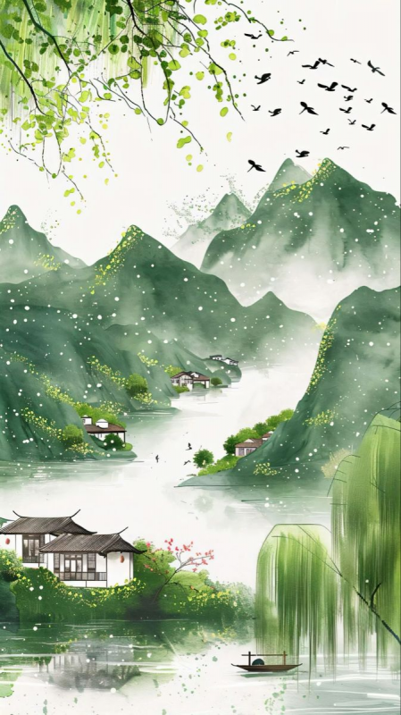 Những mái nhà xưa bên triền núi rêu phong đậm nét cổ trang