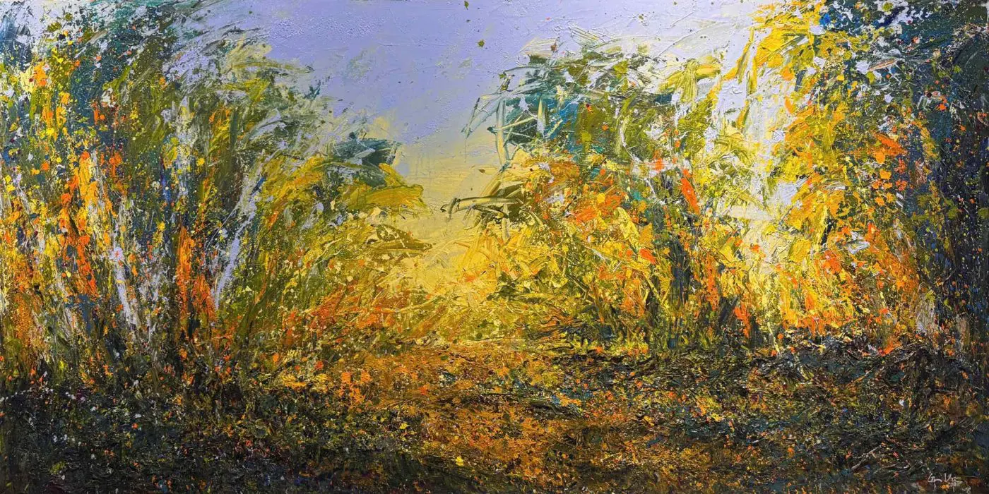 Buổi hoàng hôn nhuộm vàng