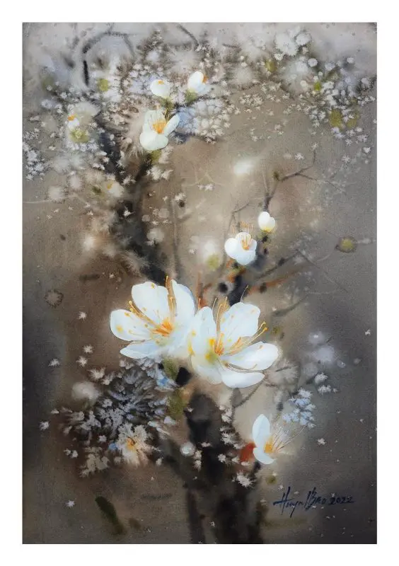 Sự mộng mơ và chất thơ trữ tình trong tranh họa sĩ Bảo Huỳnh