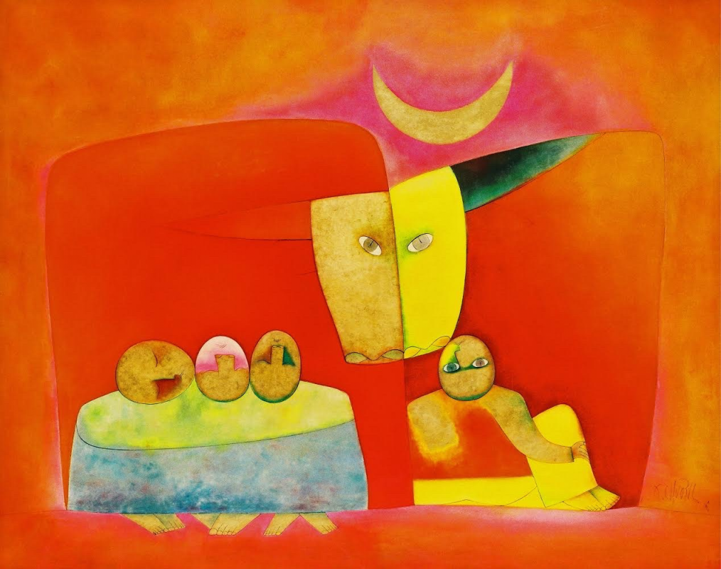 Màu sắc trong các tác phẩm tranh sơn mài họa sĩ Thành CHương rất rực rỡ Cre: Internet