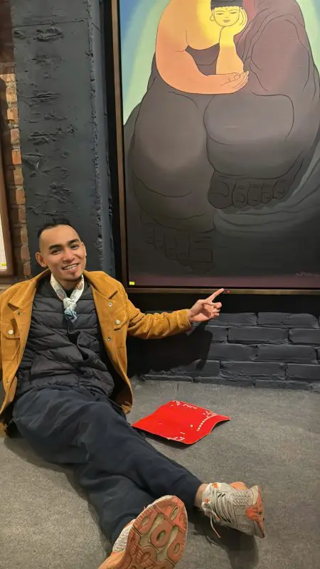 Tranh Phật thiền của họa sĩ Nguyễn Xuân Hoàng đã có mặt tại LanVu Gallery