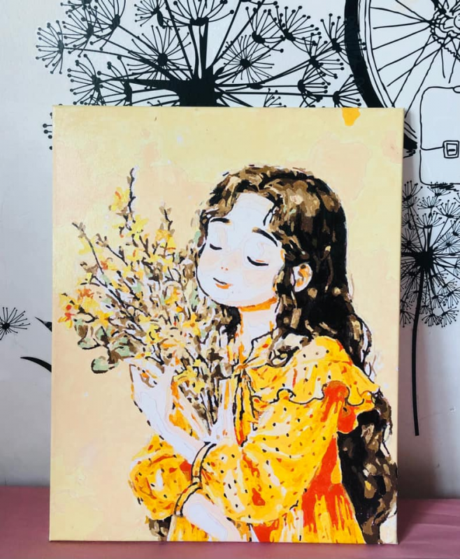 Tranh sơn dầu số hóa giúp người yêu tranh dễ dàng tiếp cận dù ở bất kỳ không gian nào Cre: Internet