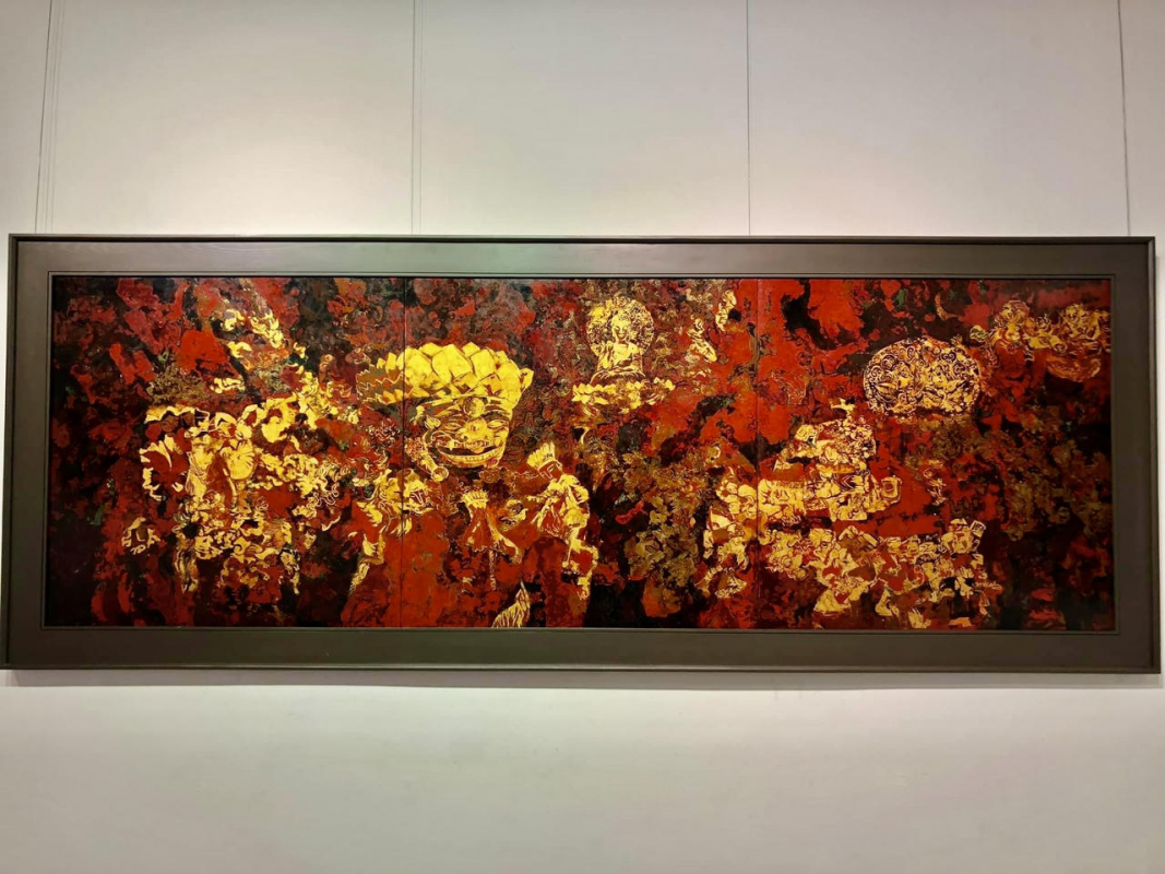 Tác phẩm Lễ hội cầu mưa gây sốt giới điệu mộ hội họa Cre: Internet