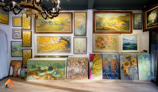 Không gian nghệ thuật đa sắc màu tại LanVu Gallery