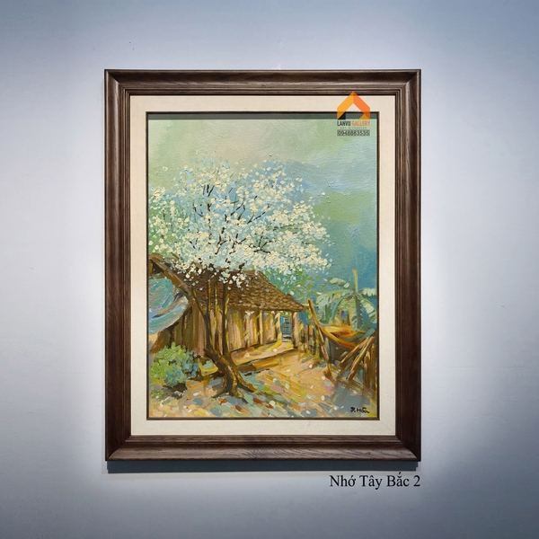 Tranh phong cảnh mùa xuân Tây Bắc đẹp
