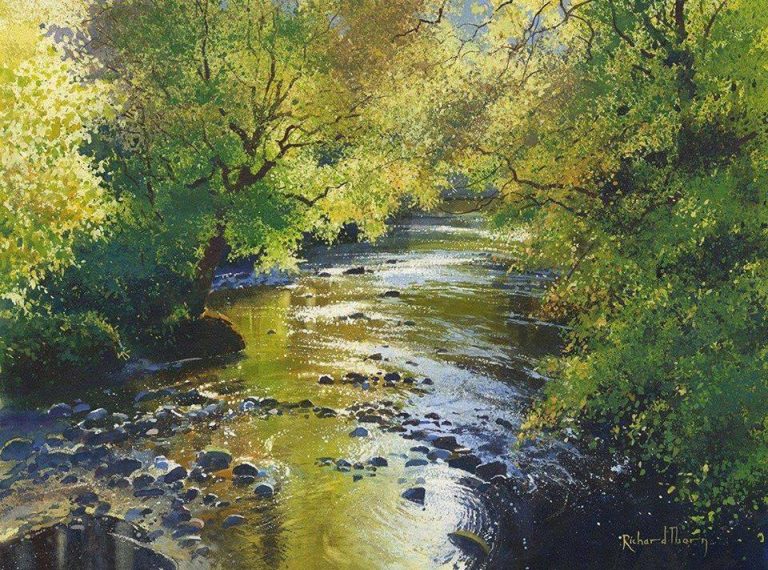 Tranh màu nước Early Autumn của họa sĩ Richard Thorn
