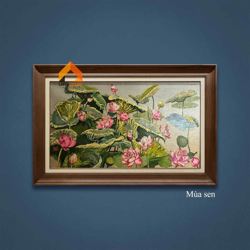 Tranh sơn mài đắp nổi là một biến thể độc đáo của tranh sơn mài truyền thống