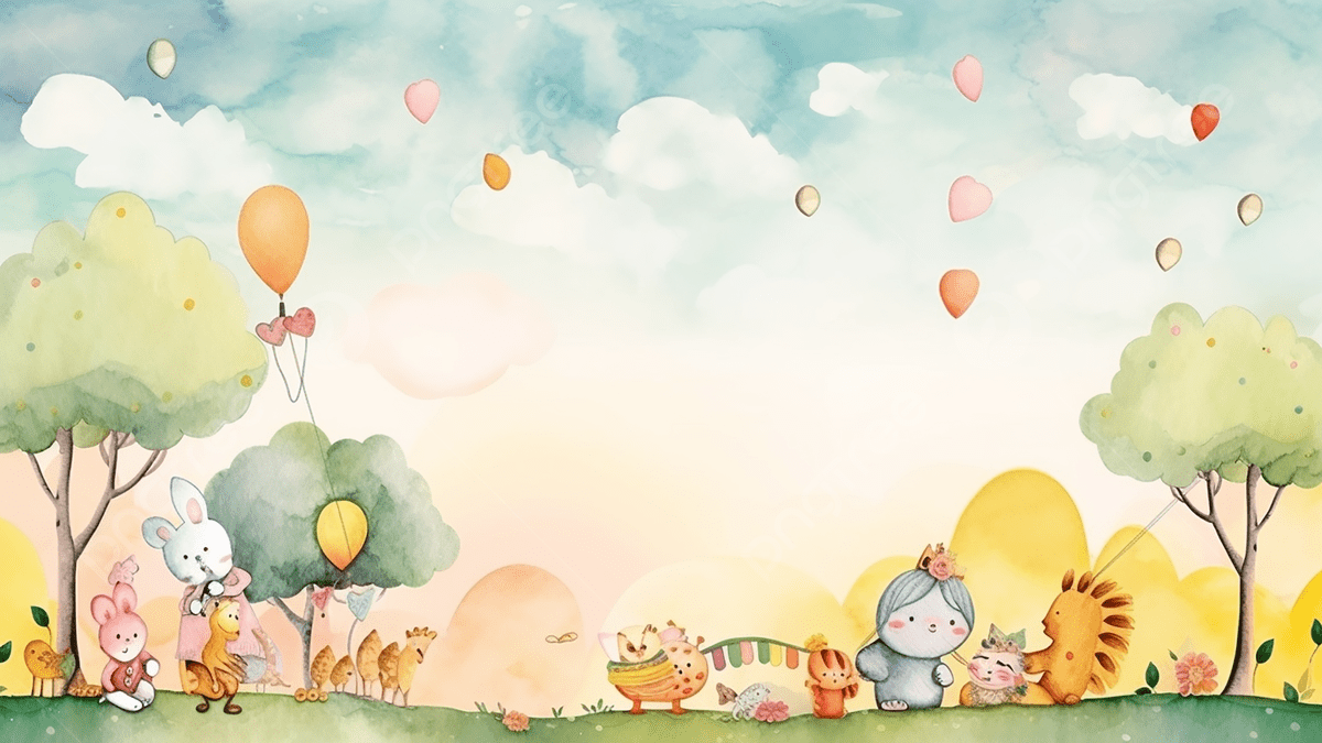 Tranh màu nước dễ thương với chủ đề các loài động vật đáng yêu Cre: Internet