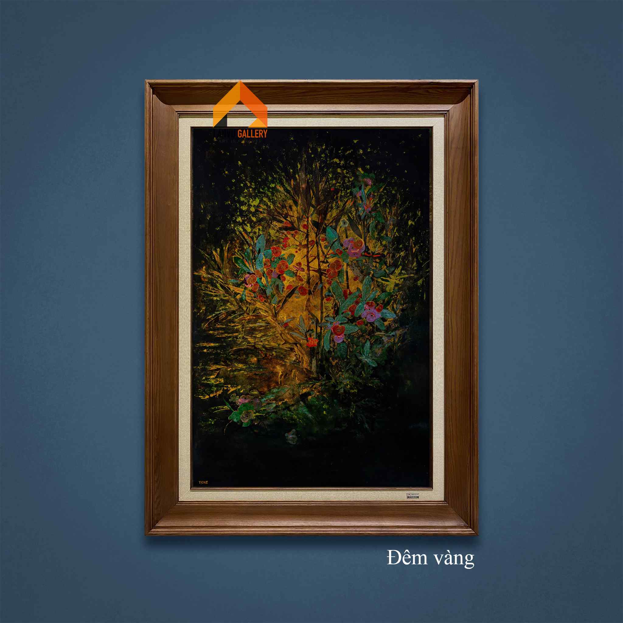 Đêm vàng - 80x120 - SM 2022 - - HS Văn Tịch LOGO