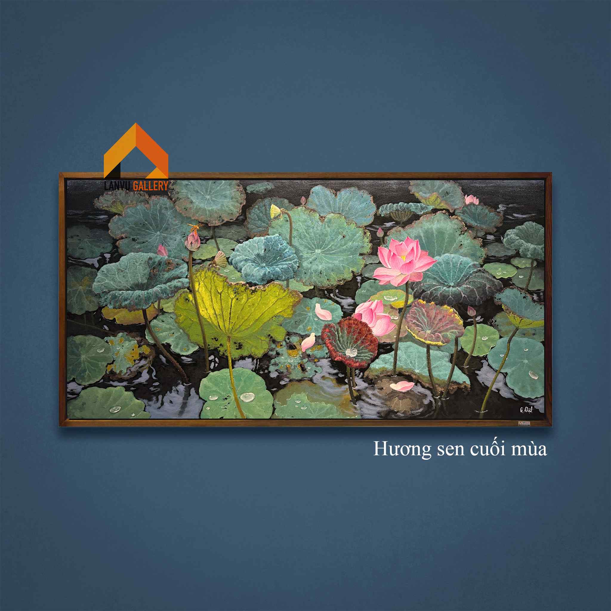 Hương sen cuối mùa - 80x160 - HS Quốc Đạt LOGO