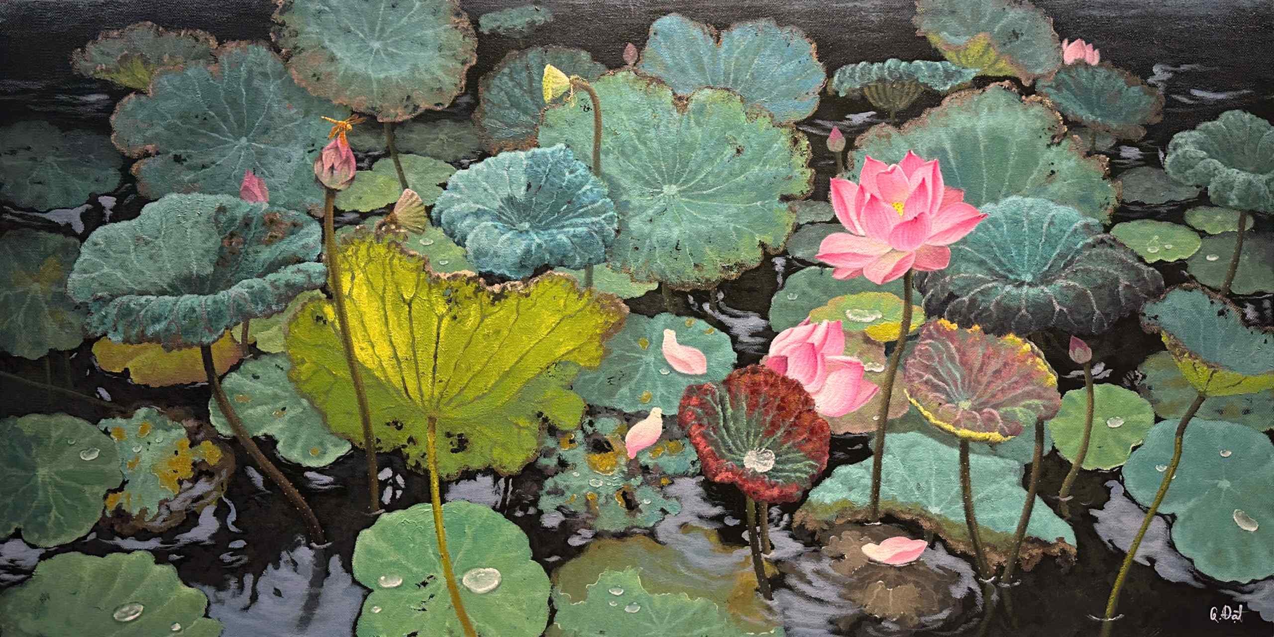 Hương sen đầu mùa - 80x160 - HS Quốc Đạt MAPS