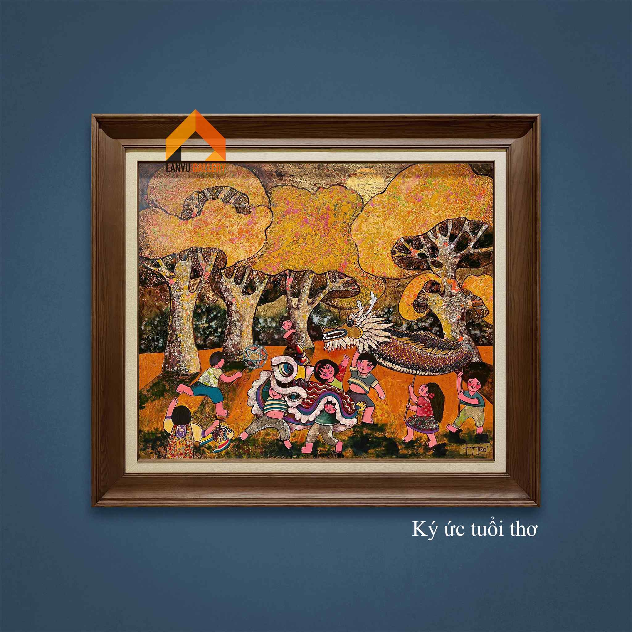 Ký ức tuổi thơ - 100x120 - SM 2025 - HS Quyên Nguyễn LOGO