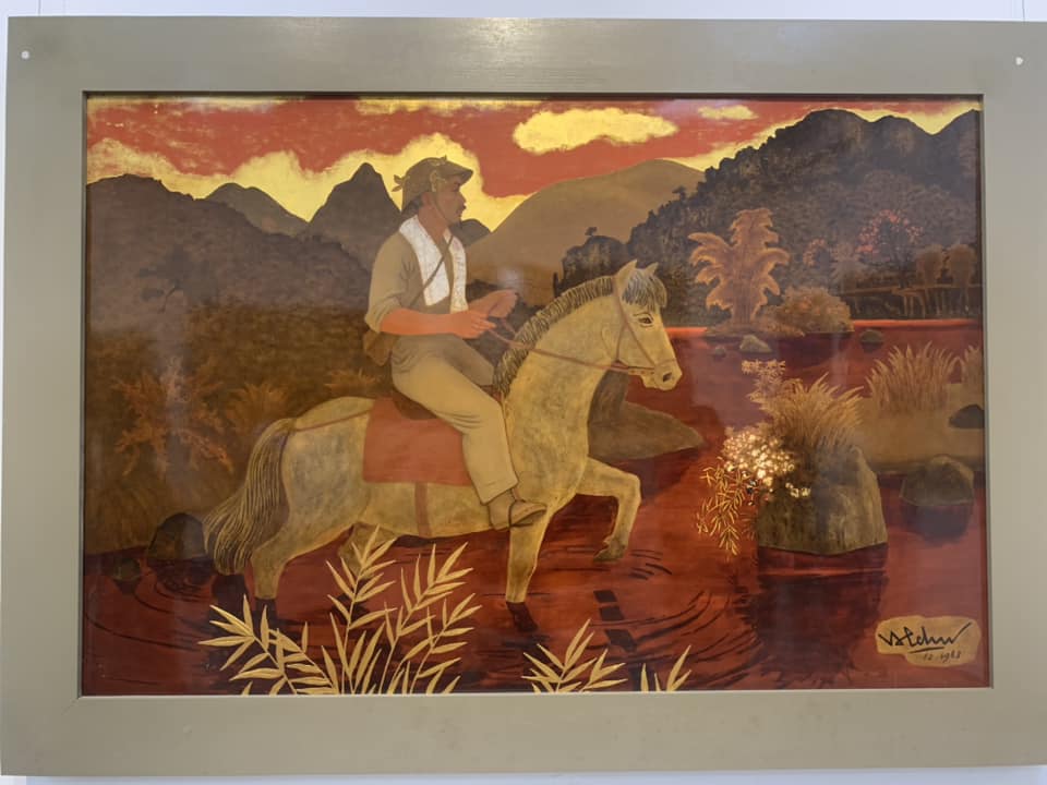 Tranh sơn mài của họa sĩ Phan Kế An mang đậm dấu ấn thời đại và kháng chiến
