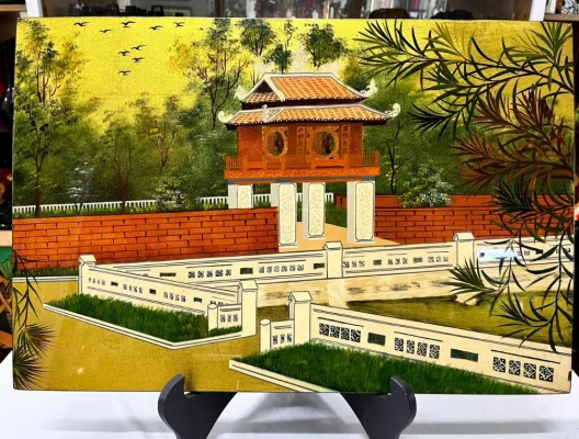 Tranh sơn mài Khuê Văn Các - Món quà ý nghĩa dành tặng thầy cô