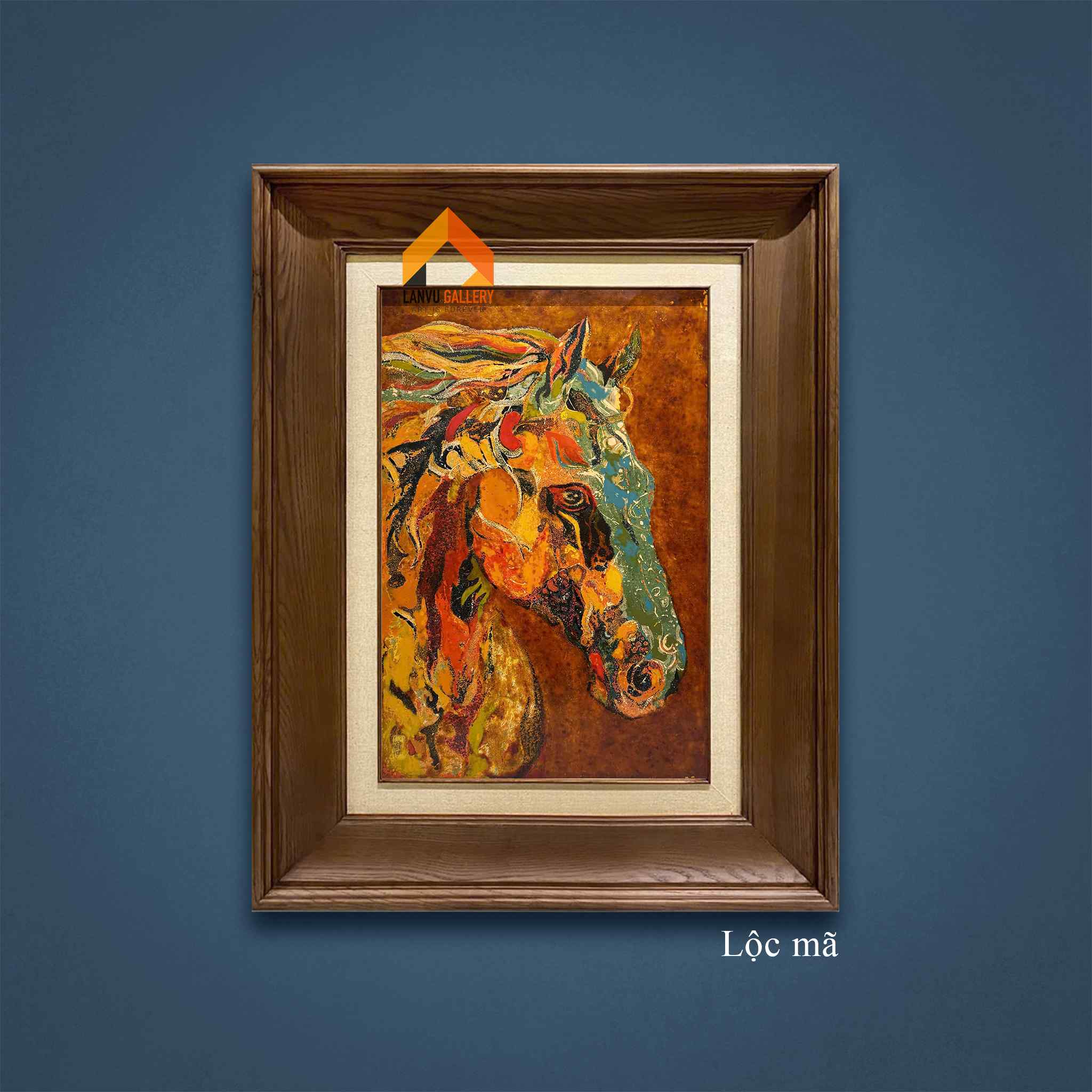 Lộc mã - 40x60 - SM 2025 - HS Gia Huy LOGO