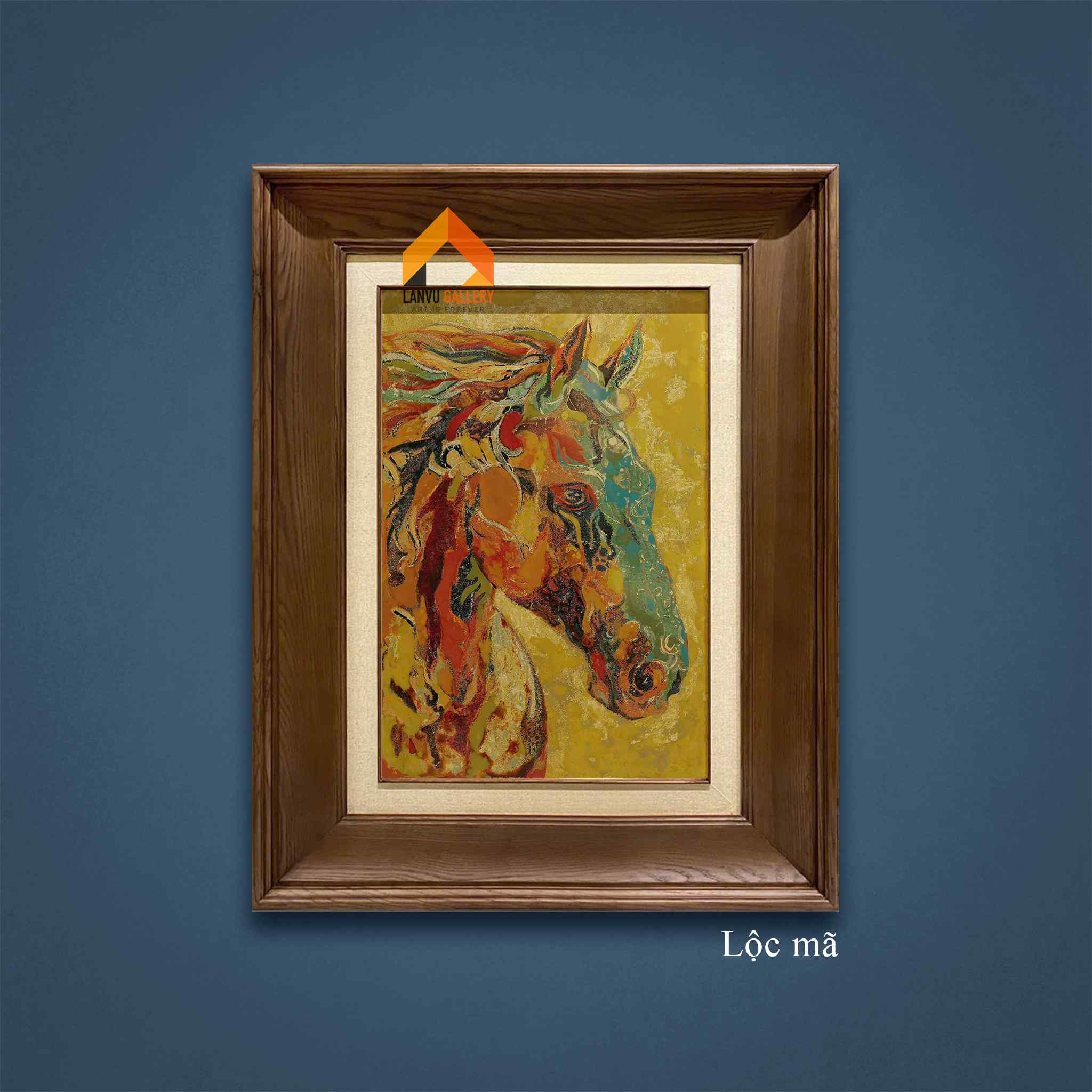 Lộc mã - 40x60 - SM 2025 - HS Gia Huy LOGO