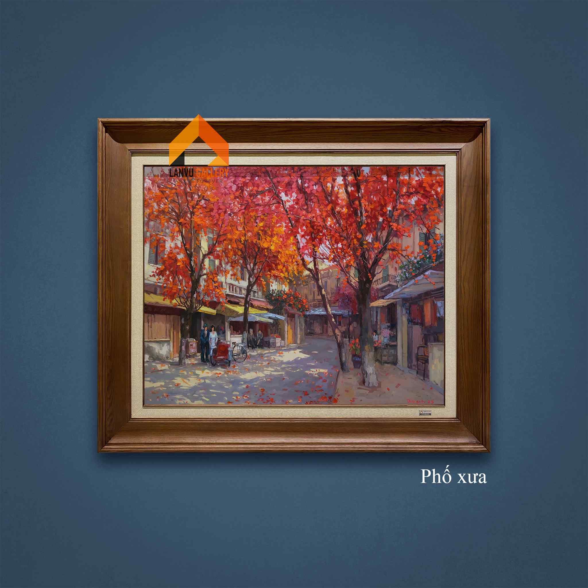 Phố xưa - 80x100 - 2025 - HS Lâm Đức Mạnh LOGO