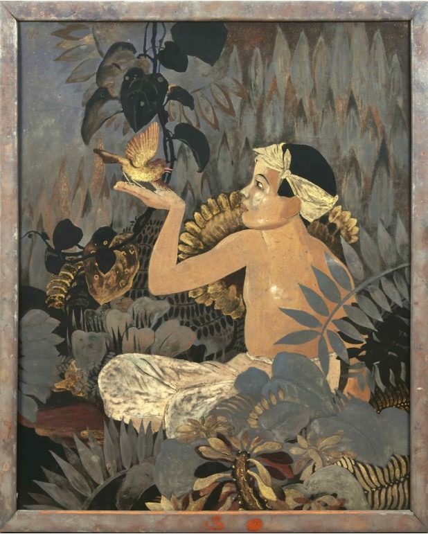 Tác phẩm Cậu bé và con chim vàng của họa sĩ Lê Phổ