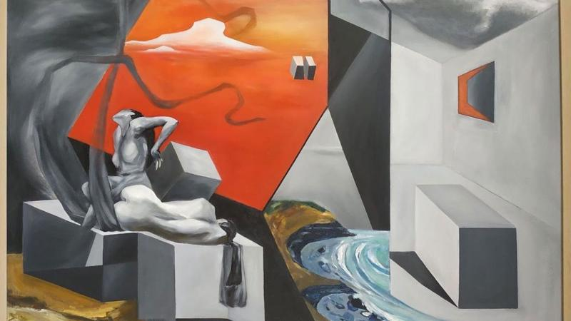 Tranh sơn dầu siêu thực phù hợp với không gian trang trí sáng tạo Cre: Internet