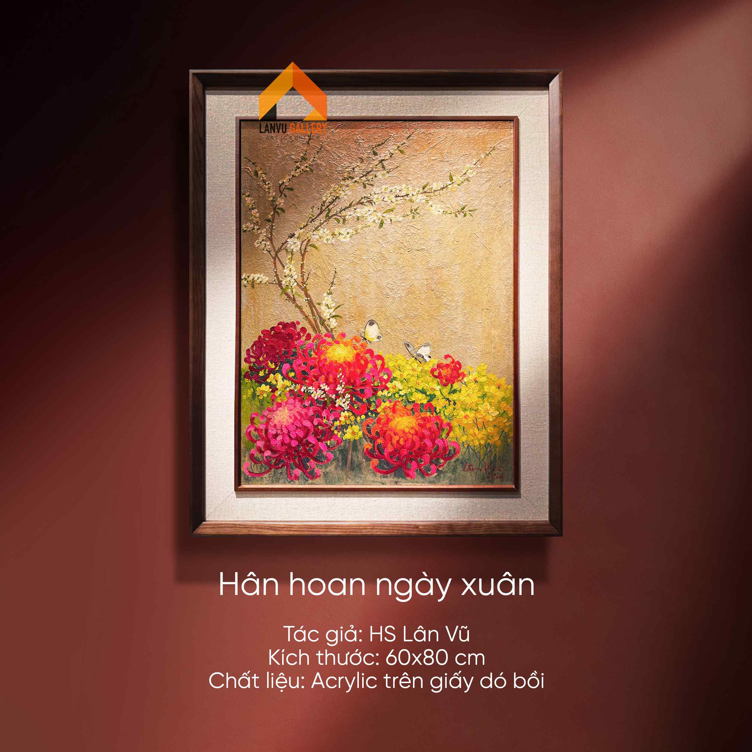 Hân hoan ngày xuân - 60x80 - HS Lân Vũ DEMO