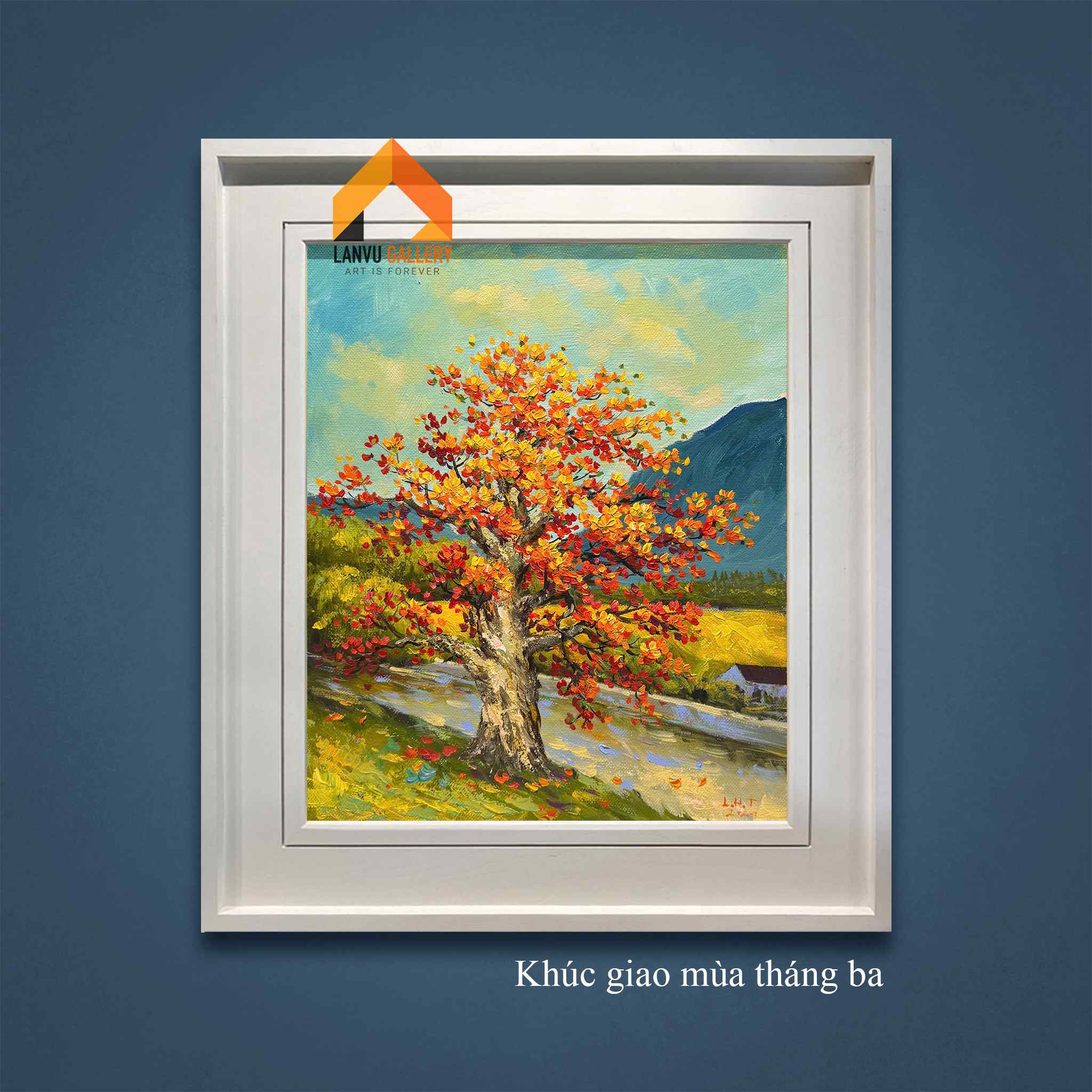 Khúc giao mùa tháng ba - 50x60 - HS Lê Hữu Thắng LOGO