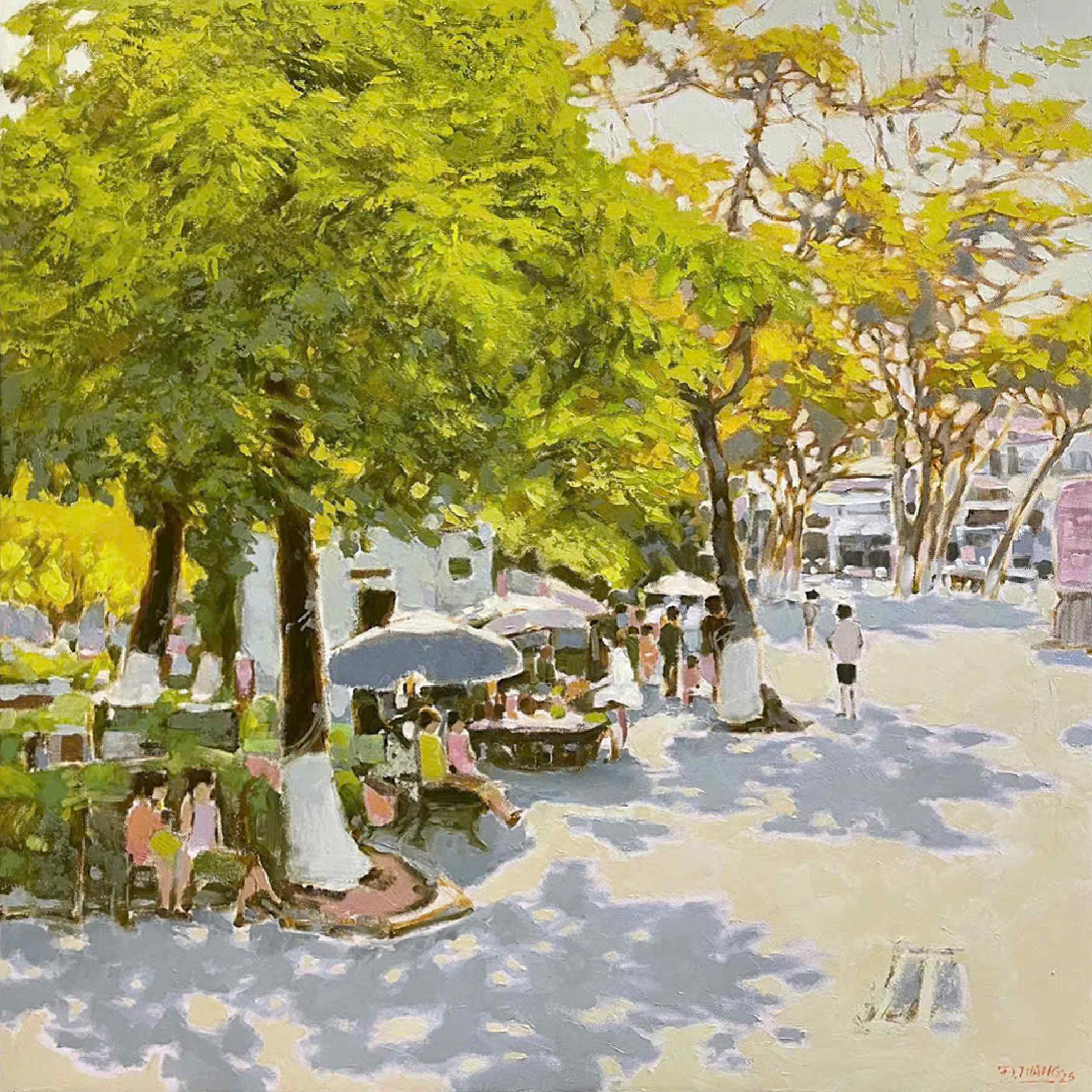 Thu bên hồ - 80x80 - 2025 - HS Chu Đức Thắng MAPS