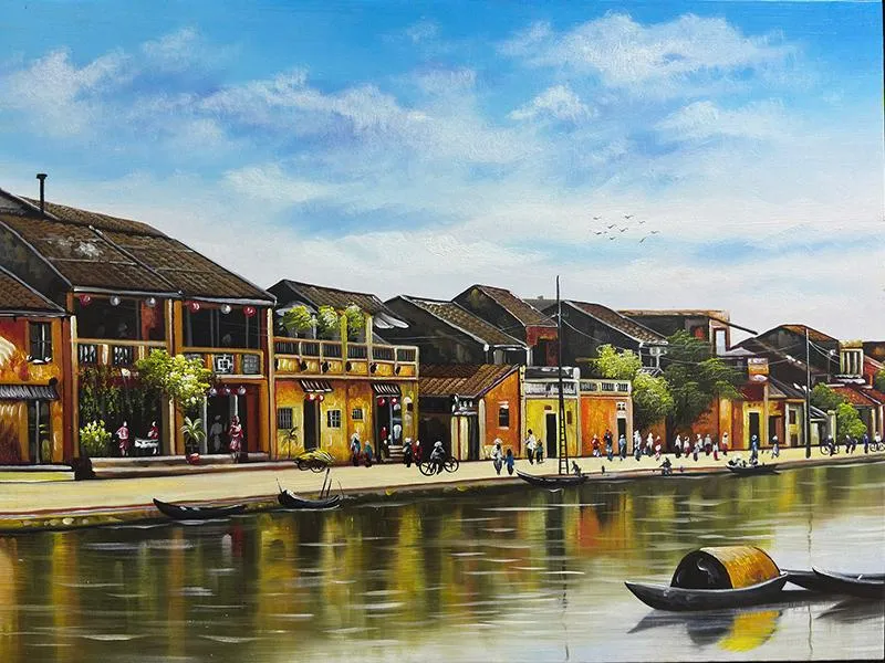 Hội An thơ mộng trong buổi chiều hoàng hôn trên dòng sông Cre: Internet
