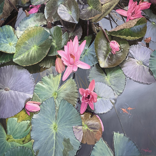 Sắc màu tươi sáng, trong trẻo trong các tác phẩm tranh sơn dầu Ngô Văn Nguyện Cre: Internet