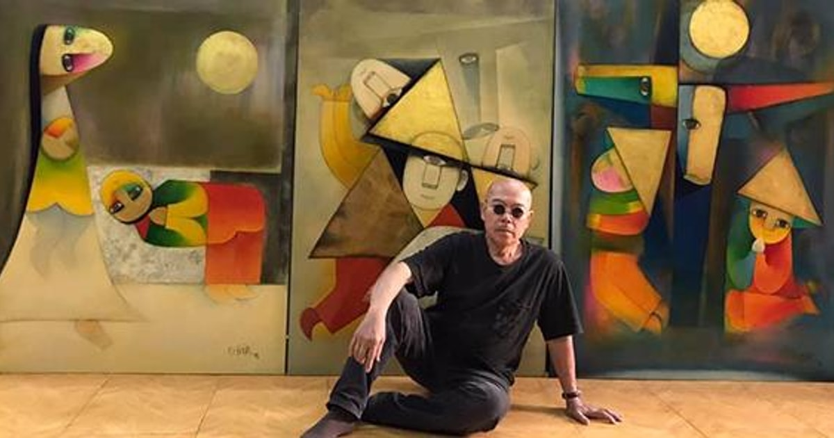 Họa sĩ Thành Chương là sự đa tài từ ký họa, minh họa báo chí, sơn dầu, bột màu, điêu khắc cho tới sơn mài Cre: Internet